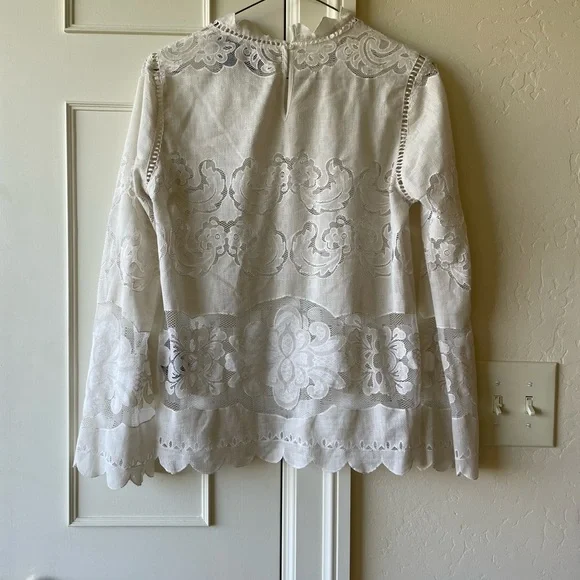 Alice Lace Blouse James Coviello Anthropologie - Picture 9 of 9
